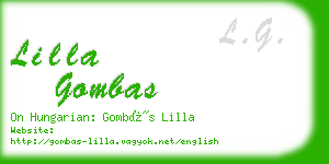 lilla gombas business card